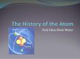 The History of the Atom PowerPoint PPT Presentation