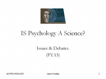 IS Psychology A Science?