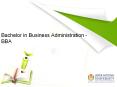 Bachelor in Business Administration - BBA (1) PowerPoint PPT Presentation