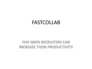 FIVE WAYS RECRUITERS CAN INCREASE THEIR PRODUCTIVITY