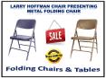Larry Hoffman Chair Presenting Metal Folding Chair PowerPoint PPT Presentation