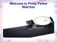 Buy watches online from us - Parker Watches