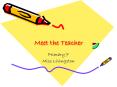 Meet the Teacher PowerPoint PPT Presentation