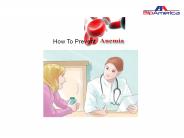 How to Prevent Anemia Disease