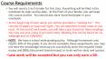 Course Requirements PowerPoint PPT Presentation