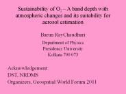 Sustainability of O2 