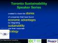 Toronto Sustainability Speaker Series PowerPoint PPT Presentation