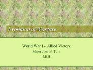 Evolution of Warfare