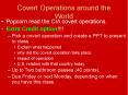 Covert Operations around the World PowerPoint PPT Presentation