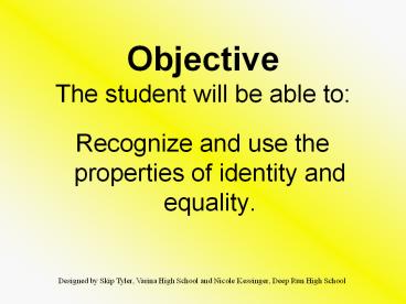 Objective%20The%20student%20will%20be%20able%20to: