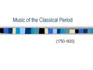 Music of the Classical Period