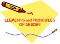 ELEMENTS and PRINCIPLES OF DESIGN PowerPoint PPT Presentation