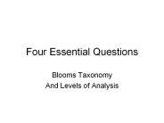 Four Essential Questions