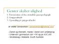 Genrer skaber ulighed 1. Pr PowerPoint PPT Presentation