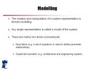 Modelling