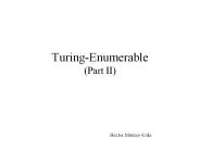 Turing-Enumerable (Part II)