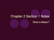 Chapter 2 Section 1 Notes