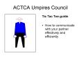 ACTCA Umpires Council PowerPoint PPT Presentation