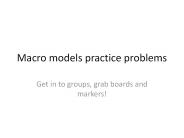 Macro models practice problems