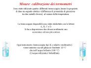 Misure: calibrazione dei termometri