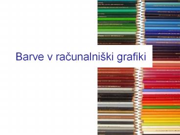 Barve v racunalni