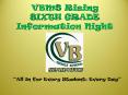 VBMS Rising SIXTH GRADE Information Night PowerPoint PPT Presentation