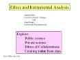 Ethics and Instrumental Analysis PowerPoint PPT Presentation