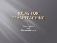 Ideas for Team-Teaching