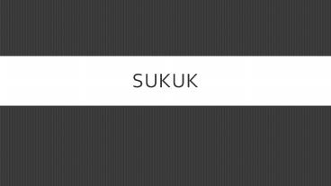 Sukuk