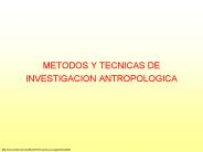 METODOS Y TECNICAS DE