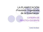 LA PLANIFICACI