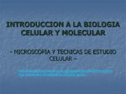 - MICROSCOPIA Y TECNICAS DE ESTUDIO CELULAR 