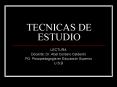 TECNICAS DE ESTUDIO PowerPoint PPT Presentation