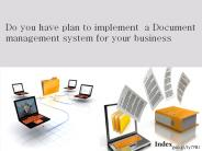 Document management system process for business