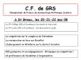 C.F. de GRS Championnat de France de Gymnastique Rythmique Scolaire PowerPoint PPT Presentation