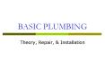 BASIC PLUMBING PowerPoint PPT Presentation