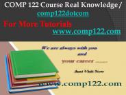 COMP 122 Course Real Knowledge / comp122dotcom
