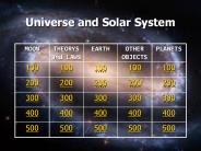 Universe and Solar System