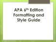 APA 6th Edition Formatting and Style Guide PowerPoint PPT Presentation