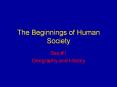 The Beginnings of Human Society PowerPoint PPT Presentation