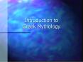 Introduction to Greek Mythology PowerPoint PPT Presentation