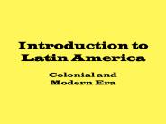 Introduction to Latin America