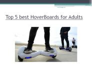 Top 5 best hoverboards for adults