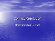 Conflict Resolution