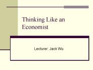 Thinking Like an Economist