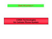 CDMA Technologies for Cellular Phone System