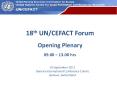 18th UN/CEFACT Forum Opening Plenary 09.00  PowerPoint PPT Presentation