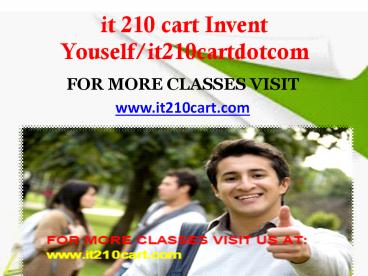 it 210 cart Invent Youself/it210cartdotcom (1)