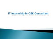 IT internship In OSK Consultant
