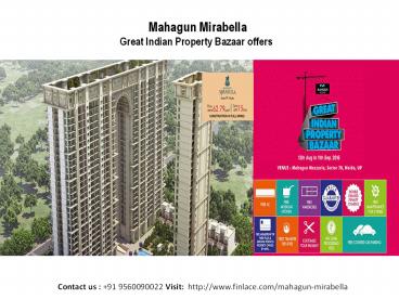 Mahagun Mirabella Noida Luxurious Apartments & Villas